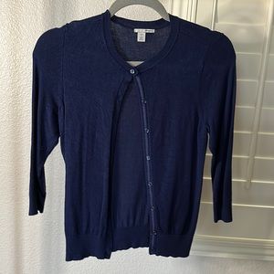 Halogen Cardigan Sweater Navy Blue Size XXS P
